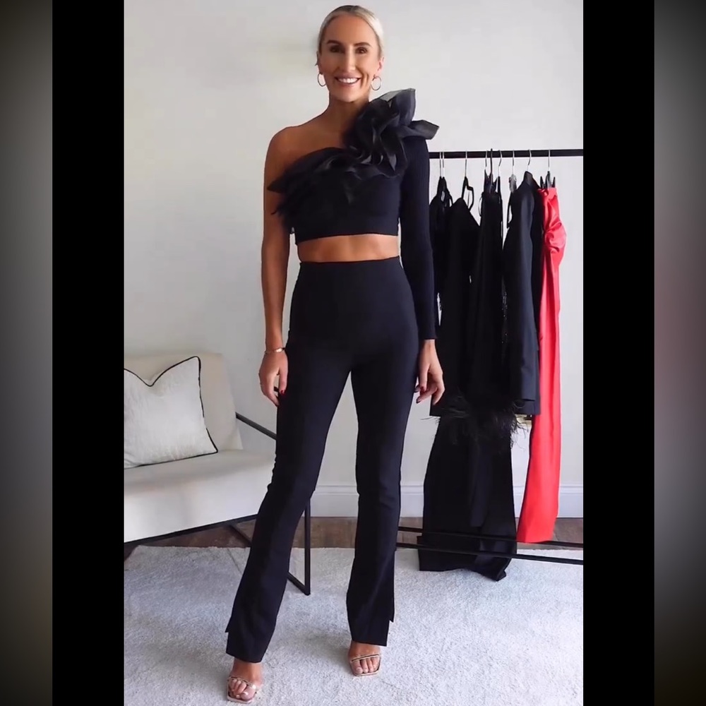 ZARA ORGANZA CROP TOP